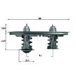 Termostat, rashladna tečnost MAHLE TX 105 IC-D32BAF Termostat, rashladna tečnost MAHLE TX 105 IC-D32BAF