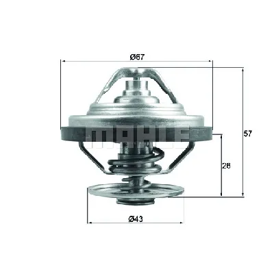 Termostat, rashladna tečnost MAHLE TX 158 79 IC-G0U0PE