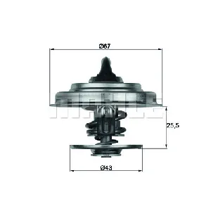 Termostat, rashladna tečnost MAHLE TX 18 83D IC-D32B9E Termostat, rashladna tečnost MAHLE TX 18 83D IC-D32B9E