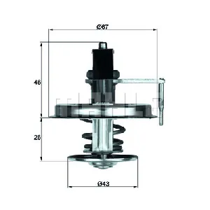 Termostat, rashladna tečnost MAHLE TX 22 84D IC-D81AC7 Termostat, rashladna tečnost MAHLE TX 22 84D IC-D81AC7