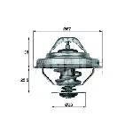 Termostat, rashladna tečnost MAHLE TX 28 88D IC-D6DCB6