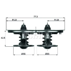 Termostat, rashladna tečnost MAHLE TX 32 75D IC-D91604