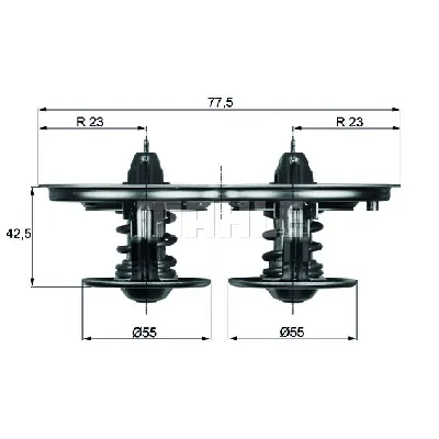 Termostat, rashladna tečnost MAHLE TX 32 85D IC-D8E839