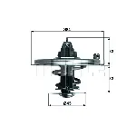 Termostat, rashladna tečnost MAHLE TX 36 85D IC-D6DCA5