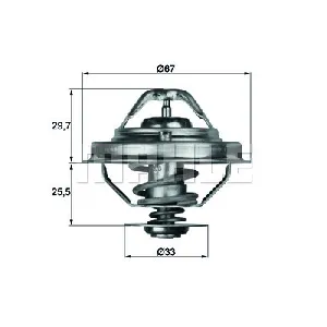 Termostat, rashladna tečnost MAHLE TX 38 88D IC-D81AD5