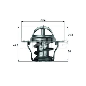 Termostat, rashladna tečnost MAHLE TX 4 92D IC-D81AA6