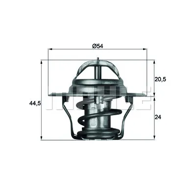 Termostat, rashladna tečnost MAHLE TX 4 92D IC-D81AA6
