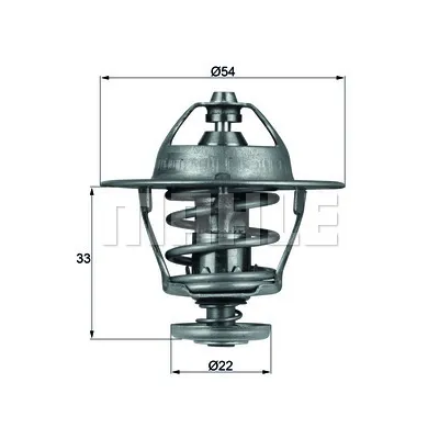 Termostat, rashladna tečnost MAHLE TX 53 85D IC-D81AD7