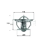 Termostat, rashladna tečnost MAHLE TX 57 71 IC-D8CB5F