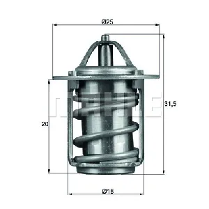 Termostat, rashladna tečnost MAHLE TX 6 83 IC-D81AAA
