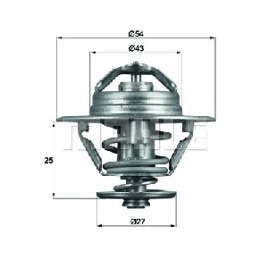 Termostat, rashladna tečnost MAHLE TX 93 79D IC-D81B00