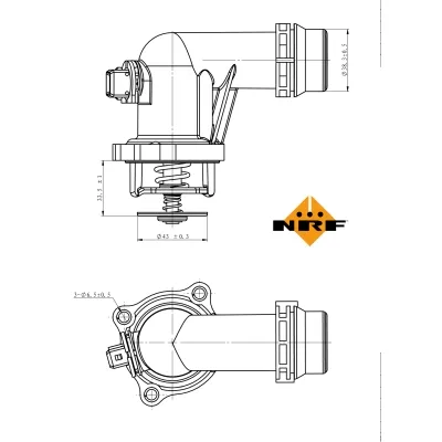Termostat, rashladna tečnost NRF NRF 725001 IC-G0TPQK