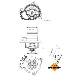 Termostat, rashladna tečnost NRF NRF 725008 IC-G0TPQQ