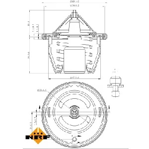Termostat, rashladna tečnost NRF NRF 725012 IC-G0TPQU