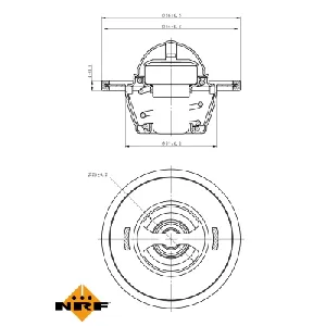 Termostat, rashladna tečnost NRF NRF 725016 IC-G0TPQX