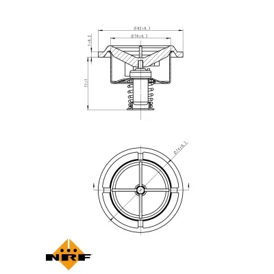 Termostat, rashladna tečnost NRF NRF 725017 IC-G0TPQY