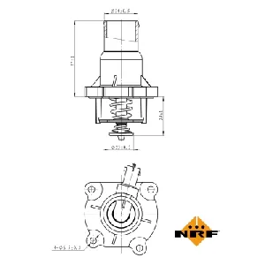 Termostat, rashladna tečnost NRF NRF 725033 IC-G0TPR9