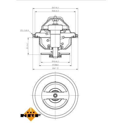 Termostat, rashladna tečnost NRF NRF 725047 IC-G0TPRL