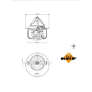 Termostat, rashladna tečnost NRF NRF 725054 IC-G0TPRR