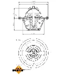 Termostat, rashladna tečnost NRF NRF 725066 IC-G0TPS3