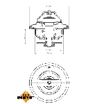 Termostat, rashladna tečnost NRF NRF 725067 IC-G0TPS4