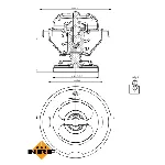 Termostat, rashladna tečnost NRF NRF 725068 IC-G0TPS5