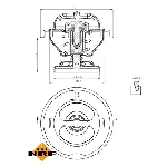 Termostat, rashladna tečnost NRF NRF 725074 IC-G0TPSB