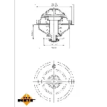 Termostat, rashladna tečnost NRF NRF 725075 IC-G0TPSC