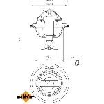 Termostat, rashladna tečnost NRF NRF 725077 IC-G0TPSD