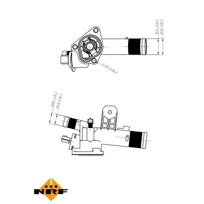 Termostat, rashladna tečnost NRF NRF 725082 IC-G0TPSI