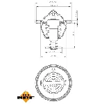 Termostat, rashladna tečnost NRF NRF 725088 IC-G0TRAL