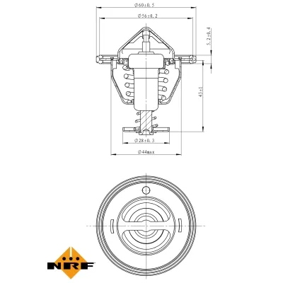 Termostat, rashladna tečnost NRF NRF 725088 IC-G0TRAL