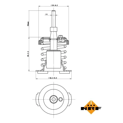 Termostat, rashladna tečnost NRF NRF 725093 IC-G0TRAP