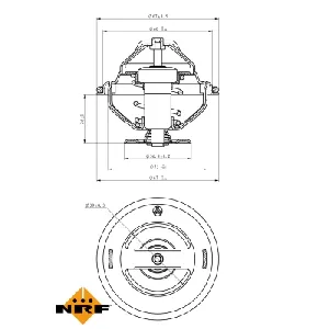 Termostat, rashladna tečnost NRF NRF 725098 IC-G0TRAU