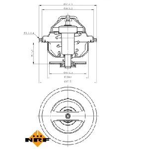 Termostat, rashladna tečnost NRF NRF 725100 IC-G0TRAW