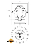 Termostat, rashladna tečnost NRF NRF 725106 IC-G0TRB2