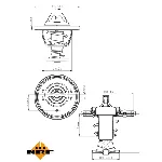 Termostat, rashladna tečnost NRF NRF 725118 IC-G0TRBD