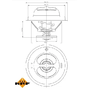 Termostat, rashladna tečnost NRF NRF 725123 IC-G0TSKM