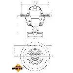 Termostat, rashladna tečnost NRF NRF 725126 IC-G0TSKP