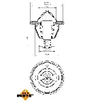 Termostat, rashladna tečnost NRF NRF 725131 IC-G0TSKU