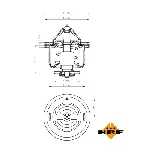 Termostat, rashladna tečnost NRF NRF 725134 IC-G0TSKX