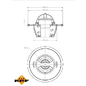 Termostat, rashladna tečnost NRF NRF 725135 IC-G0TSKY