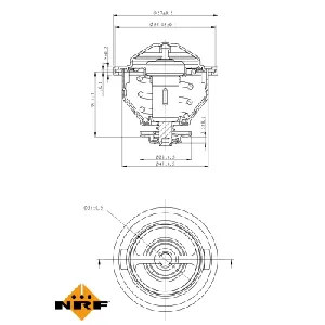 Termostat, rashladna tečnost NRF NRF 725140 IC-G0TSL0