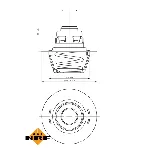 Termostat, rashladna tečnost NRF NRF 725141 IC-G0TSL1