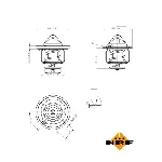 Termostat, rashladna tečnost NRF NRF 725143 IC-G0TSL3