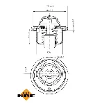 Termostat, rashladna tečnost NRF NRF 725146 IC-G0TSL5