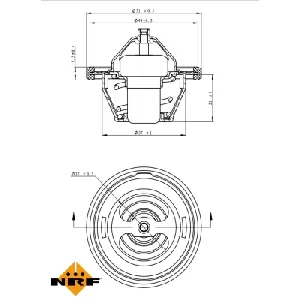 Termostat, rashladna tečnost NRF NRF 725149 IC-G0TSL6
