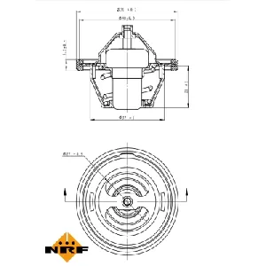 Termostat, rashladna tečnost NRF NRF 725154 IC-G0TSLA