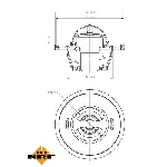 Termostat, rashladna tečnost NRF NRF 725156 IC-G0TSLC