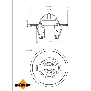 Termostat, rashladna tečnost NRF NRF 725156 IC-G0TSLC